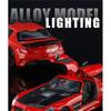 1/24 Benz SLS AMG Transparent Engine Hood Alloy Car Diecasts & Toy Vehicles Car Model Miniature Scale Model Car for Children