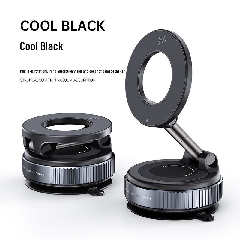 2025 Magnetic MagSafe Car Mount: Super Stable, Multifunctional Phone Holder with Vacuum Suction for Cross-border Use.