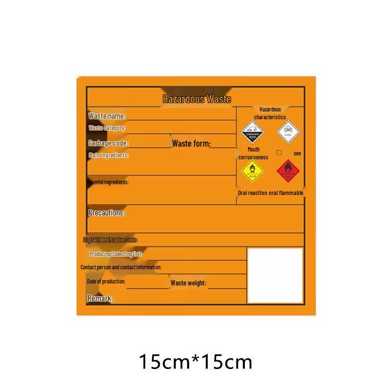 Hazardous Waste Label Sticker