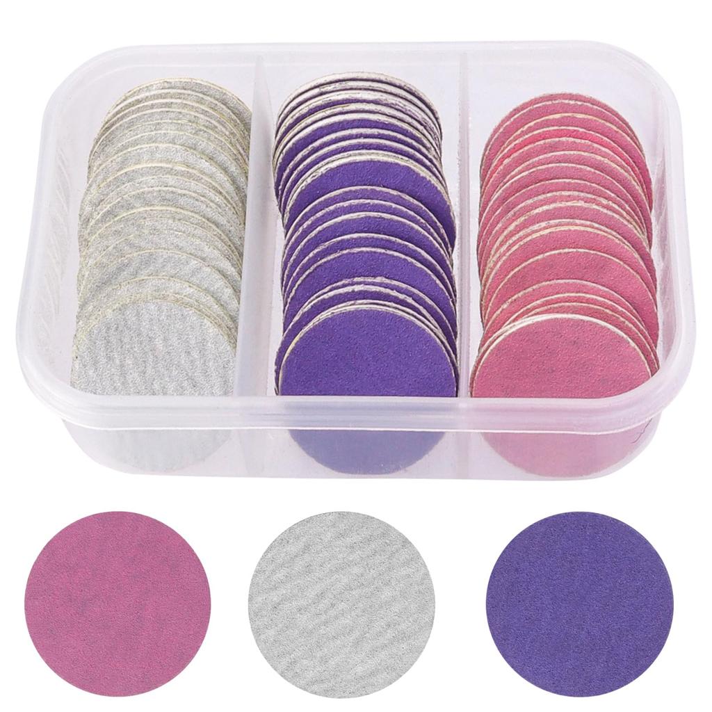 Bestgle Sanding Nail Foot Sandpaper Foot Heel Multifunctional Replacement Sandpaper Nail Drill 60 Foot Callus Professional Foot Stainless Steel Foot