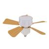 Socket Ceiling Fan Light with Remote Dimmable Small Ceiling Fan 3 Colors Easy Install Screw In E26 E27 Base for Bedroom Living Room Kitchen Garage