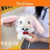 Lolita Bunny Plush Small Shoulder Bag With Zipper Closure For Daily Use