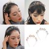 Rhinestones Star Headband for Women Evening Party Gathering Shimmering Star Hairband Theme Party Electroplate Headwear