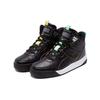 Puma Zapatillas de Media Caña de Cuero Sintético para la Parte Trasera Unisex Zapatillas Negras 368872-02