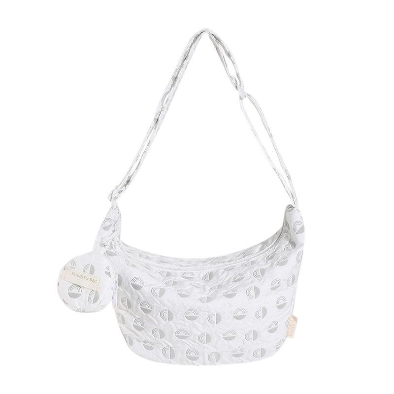 2025 New Pleated Bubble Cross-body Bag Small Fresh Texture Versatile Fashion Dumpling Bag Casual Small Square Bag Trend
