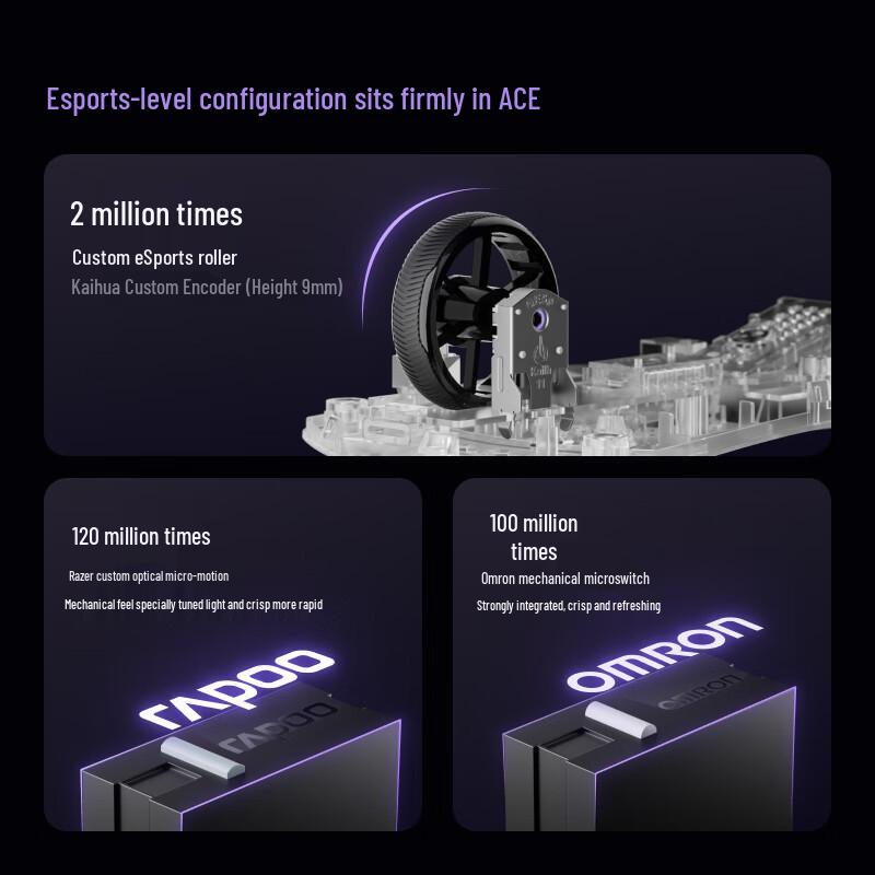 Rapoo VT9 2nd Gen Dual 8K Gaming Mouse