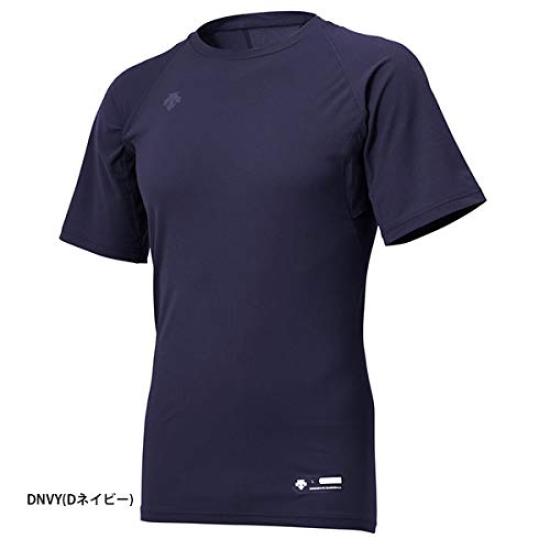 DESCENT Baseball Rund hals Kort ermet Størrelse Underskjorte, Svart, S, STD-721