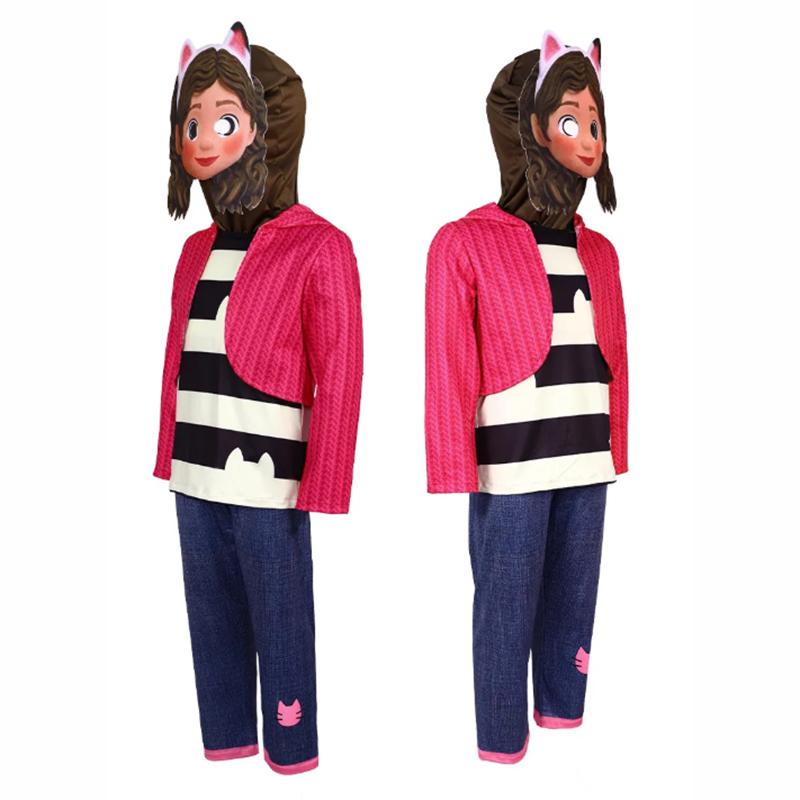 Kostým Domeček pro panenky Gabby Dívčí narozeninové šaty Halloweenský karneval Cosplay Kostým Kočky z Domečku pro panenky Gabby Dětský převlek pro hraní rolí