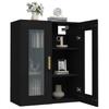 Hanging Cabinet Black 69.5 x 34 x 90 cm