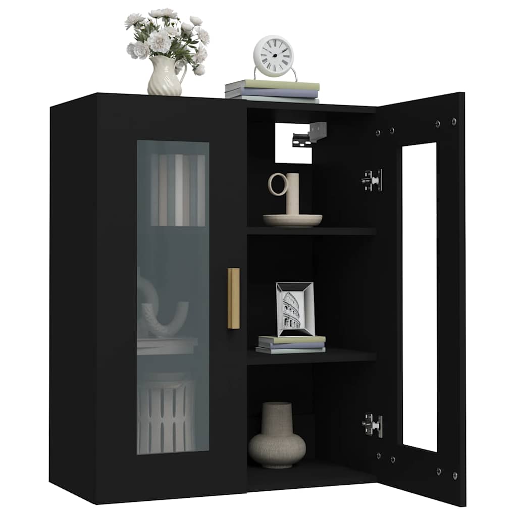 Hanging Cabinet Black 69.5 x 34 x 90 cm