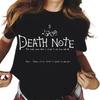 Japanese Anime Death Note Graphic Print T Shirt Unisex Women Fashion Casual Harajuku Short Sleeve Plus Size Unisex T Shirt