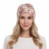 Mode Bohemia Blumendruck Turban Lässig Frühlingswind Baumwollhut Bandana Chemotherapiehut Damen National
