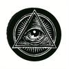 All-Seeing Eye Spare Tire Cover, Mysterious Symbol Design, Dark Cool Style For Unique Taste