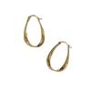 Elegant Niche Design Oval Teardrop Hoop Earrings for Women: Trendy Cold Style Jewelry