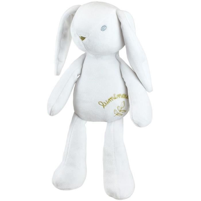 LUMINOU Peluche Lumineuse Lapin +/- 30 Cm