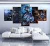 5 Panel DotA 2 Game Poster Canvas HD Print Modular Gamer Paintings Modern Wall Art Home Decor Living Room Pictures Decoration