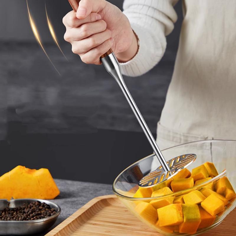 COOKER KING Ruční mačkač na brambory Odolný lis na brambory Kuchyňský mačkač na zeleninu s protiskluzovou rukojetí Odšťavňovač na ovoce Kuchyňské pomůcky