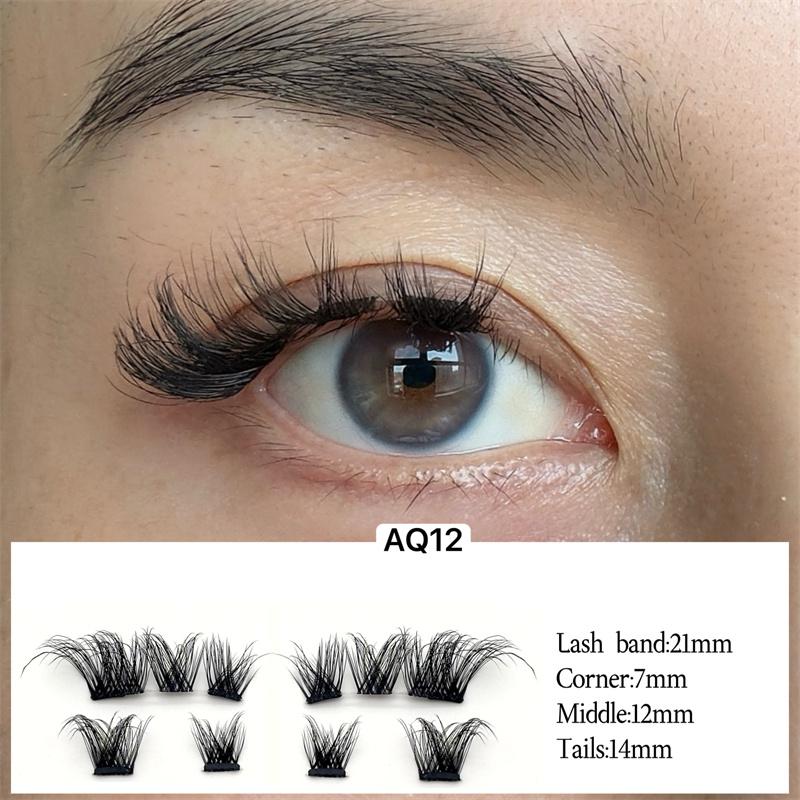 2026 New Arrival Reusable Synthetic Hair Custom Small Eyelash 23mm 25mm Lash Band Magnets False Lashes Partner Set Glue Free