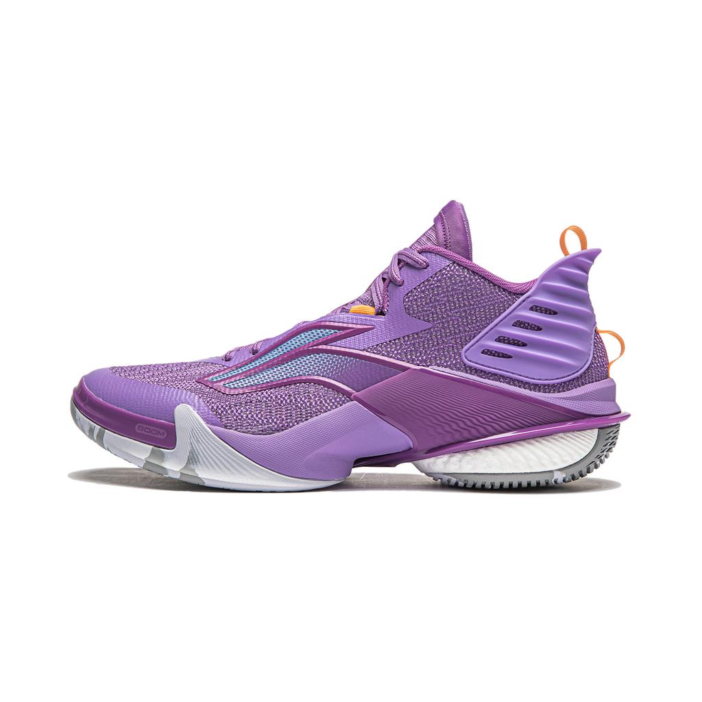Li Ning Air Strike 10 Comfortable Trendy Breathable Supportive Rebound Mid-Top Basketball Shoes Men sneaker Misty-Purple ABAU017-1