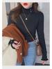 Women's One-Piece Fleece Sweater, Warm 2024 Autumn/Winter Design, Fashionable Thick Half-High Collar Base Layer Top.