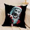 Federa Cuscino Horror T-Terrifier Tessuto Morbido Peluche Stampa Double-Sided Copricuscino per Divano Per Tutte le Stagioni Decorazione Casa Regalo