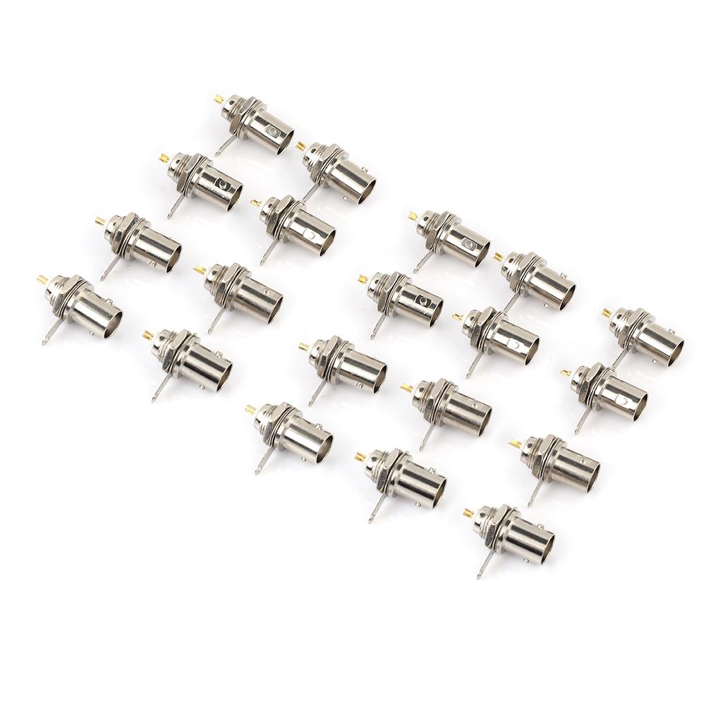 20 PCS BNC Female Connectors Chassis Panel Mount Monitor Accessories