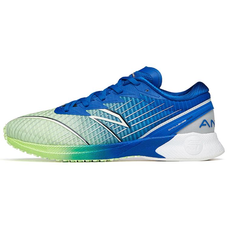 New Anta Wear Resistant Low Top Running Shoes Men's Green Blue White 112225562-4