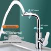 TLXT Electroplated Silver Hot & Cold Rotary Faucet