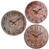 Vintage Wood Clock Hanging Wooden Ornament  Room Wall Decoration