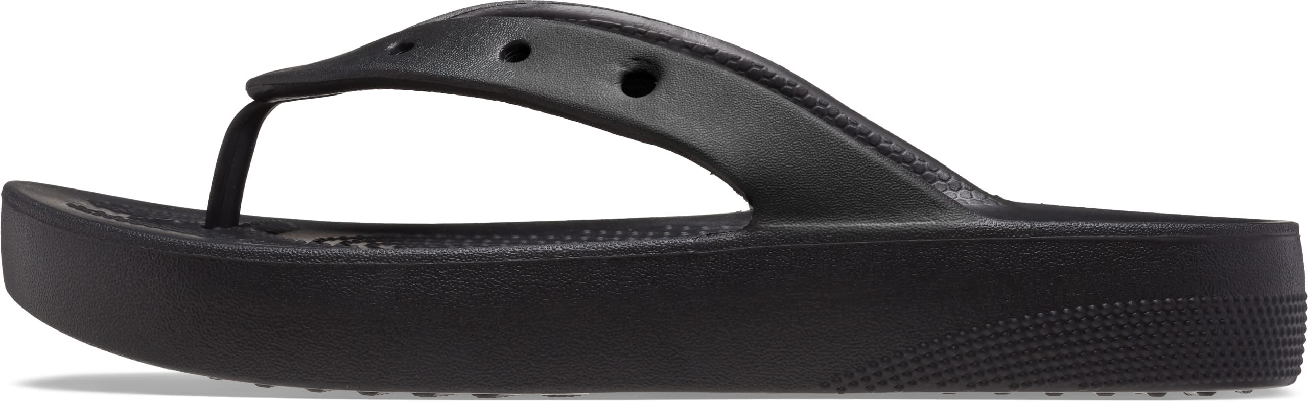 Классические пляжные сандалии на платформе для размера см [Crocs] Шлепанцы Женские, Черные, 23.0 чёрный