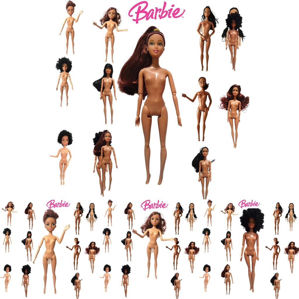 Arical Puppe Spielzeug 11,5 Zoll 4d Braun Afrikanische Gelenkpuppe 30 cm Höhe Kunststoffmaterial Statische Ausstellung