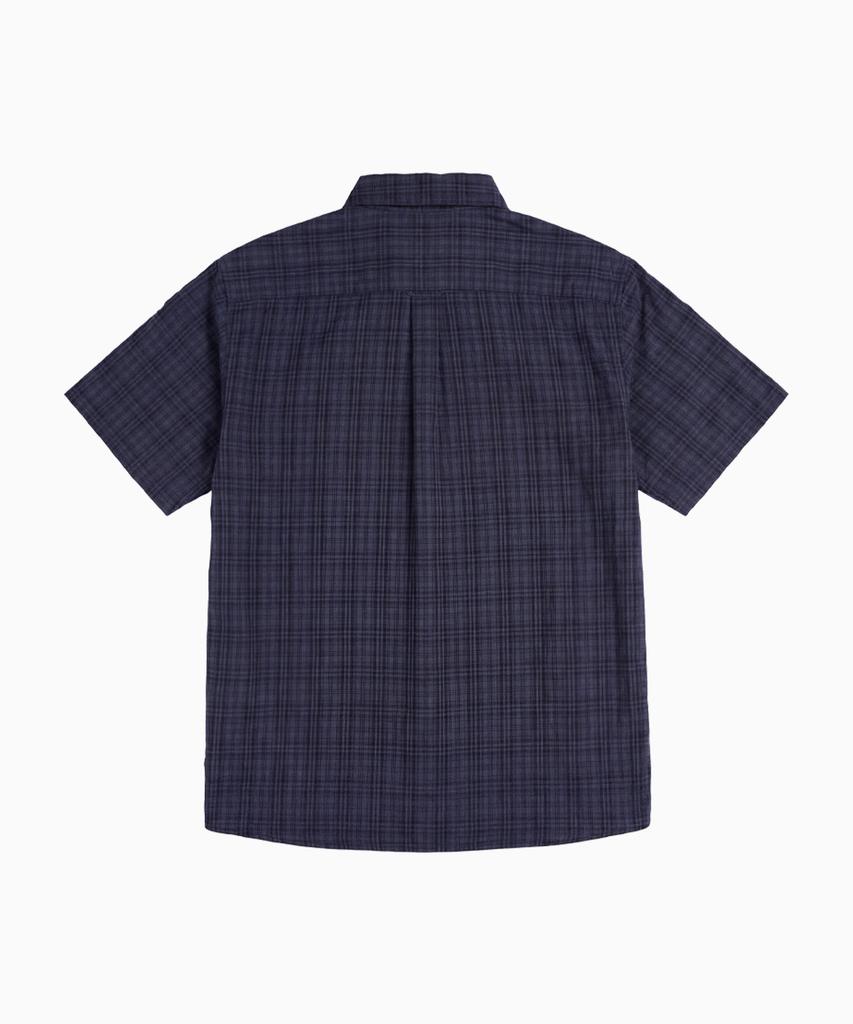 SAINTPAIN Sp Roll-Up Tartan Check Short Sleeve Shirt Navy