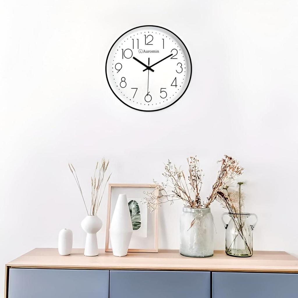 12 Inch Stylish Analog Wall Clock for Home | Wall Watch for Living Room, Bedroom, Office, and Kitchen | Decorative WallClocks Big Size for Hall Large