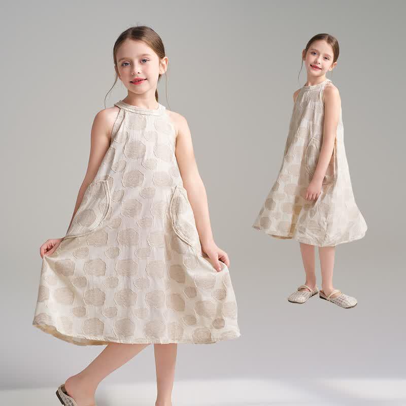 Girls Summer Floral A-Line Dress 120