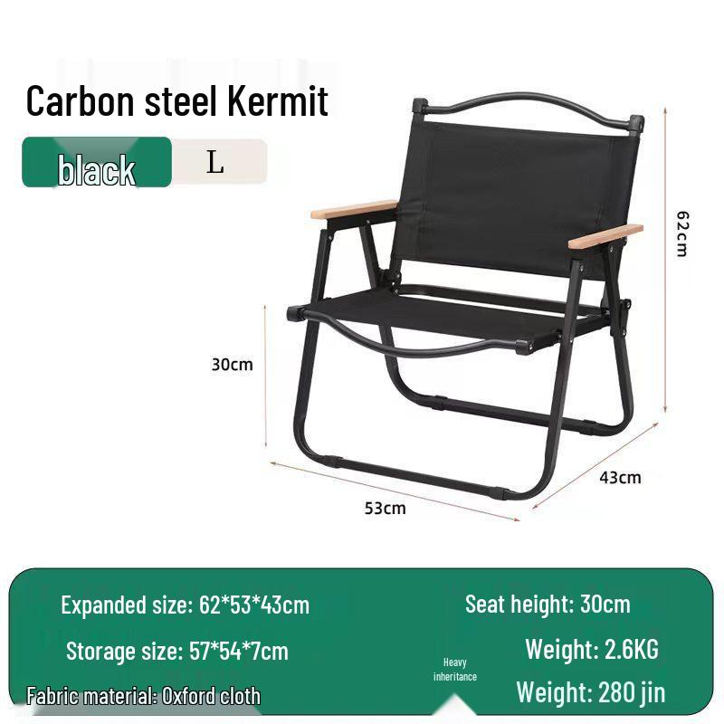 Camping Kermit Folding Outdoor Chair and Table Set - Portable & Lightweight