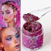 Chameleon Glitter Gel Sequins for Eye & Body Hair Makeup,Long-Lasting Shimmer Face Make Up Decorations for DIY Art & Parties