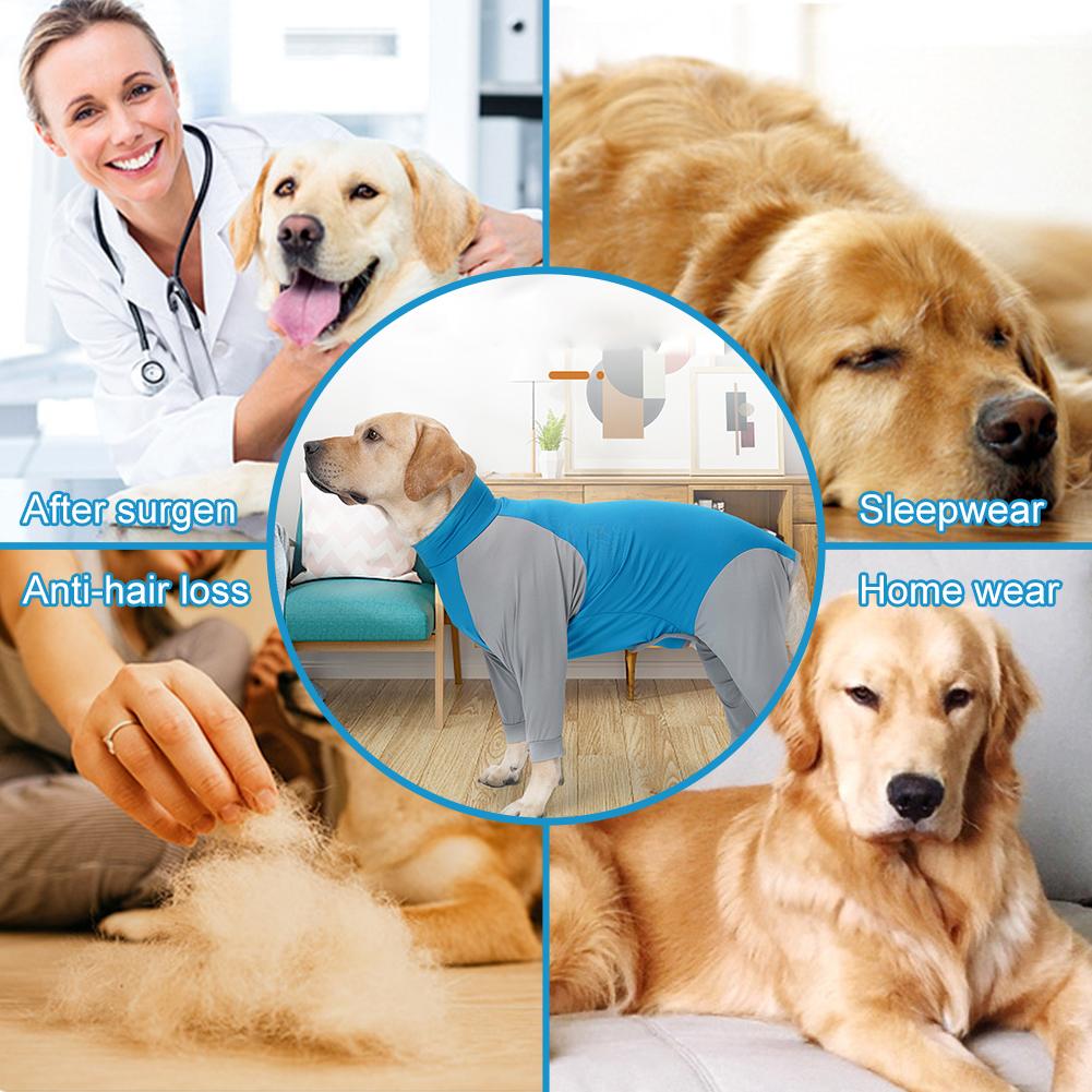 Pet Dog Recovery Suit Clothes Anti-licking Npost-operative Long Sleeve Pajamas Prevent Shedding Hair