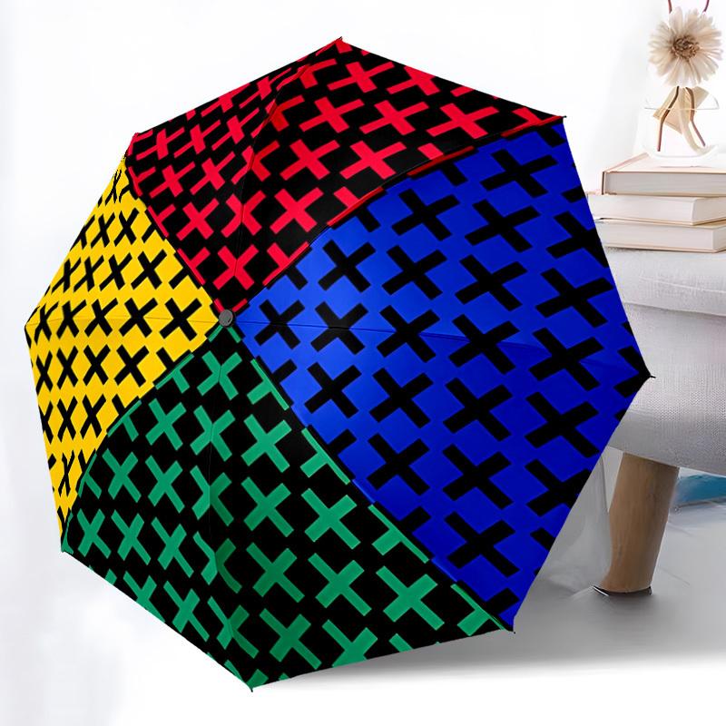 

1pc Colorwheel Automatic Open/Close Umbrella - Compact Travel Umbrella, Gift for Birthday, Holiday yy260106057