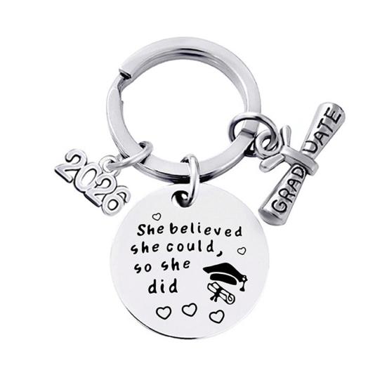 Keychain Pendant Class of 2026 Durable Stainless Steel Keepsake Nursing Law Students Keychain