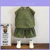 Stylish Boys Summer Outfit Set For Toddlers Lightweight Sleeveless Vest And Shorts