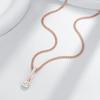 Luxury Long Chain Gold Silver Mix Color Geometric Pendant Shiny Zircon Women Wedding Party Personality Jewelry