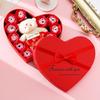 Romantisches Blumenstrauß-Geschenkbox mit süßem Bär Elegante 10 künstliche Blumen Vielseitiges Valentinstagsgeschenk