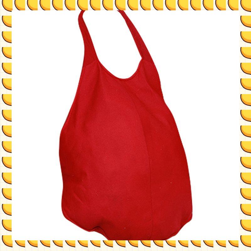 

BAAU Funny Unisex Santa Claus Fake Belly Christmas Stage Show Props Accessories Dress Up Cosplay Christmas Party Stuff червоний