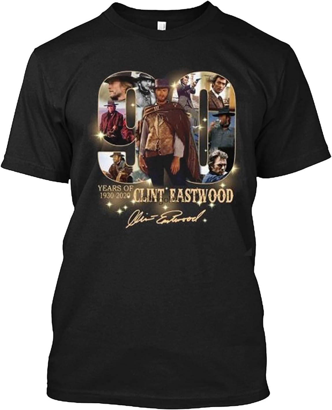 C.L.I.N.T E.A.S.T.W.O.O.D 90 Years of 1930 2020 Signature T Shirt Gift Tee for Men Women XL чёрный