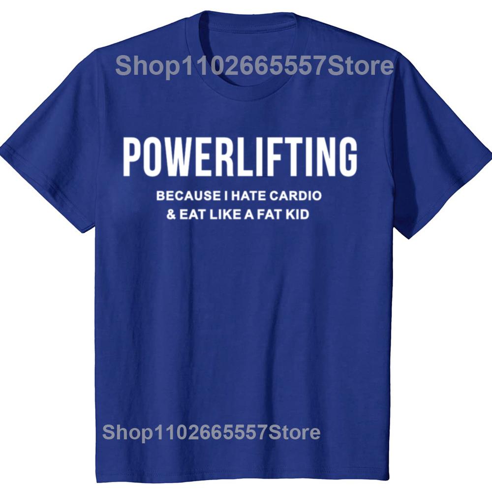 New Funny Powerlifting Graphic Print Tops Men Casual Oversized T-shirt Summer Hip Hop Fashion Short Sleeve Crewneck T Shirts