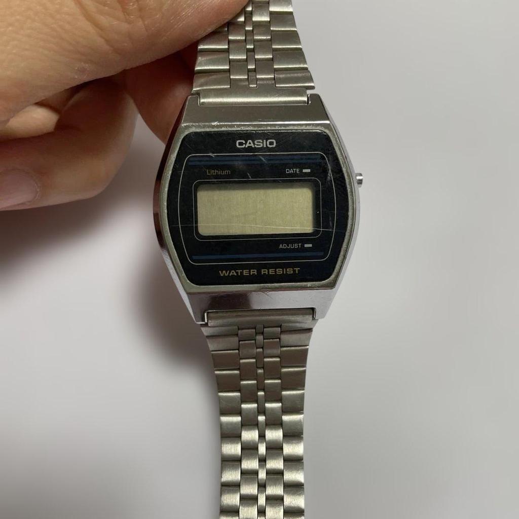 Used Rare 80s Casio B612W Vintage Digital Watch Made in Korea Junk