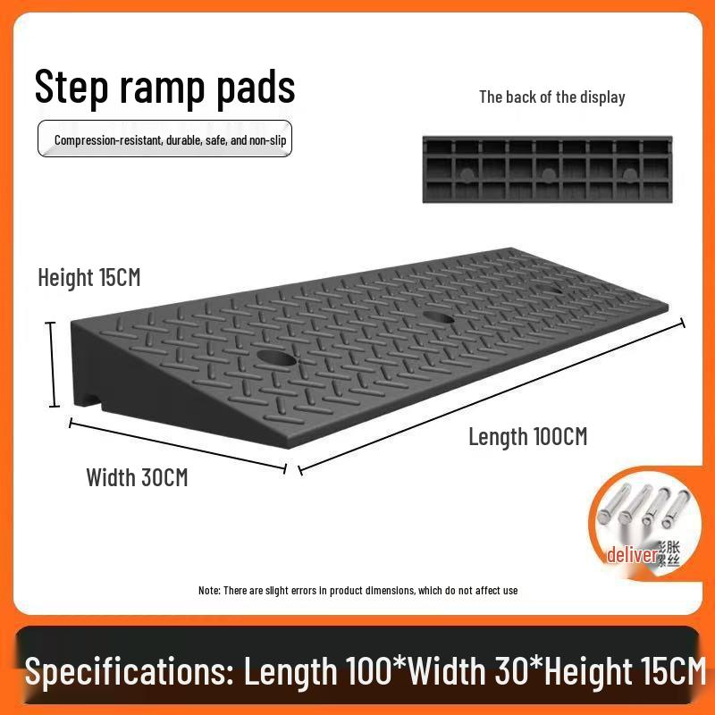Heavy-Duty Electric Vehicle Curb Ramp Mat