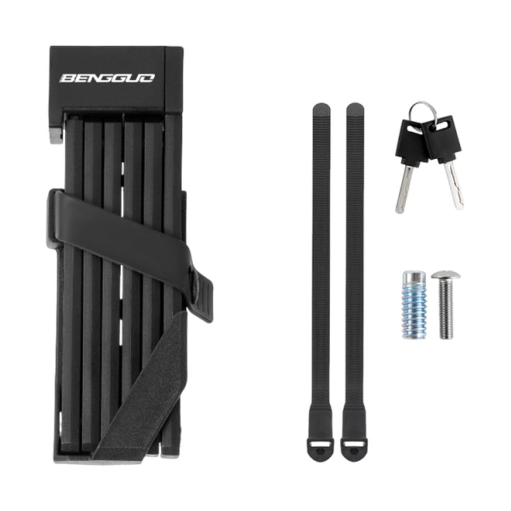

Bicycle Foldable Lock High Security Bike Safety Lock Waterproof MTB Road Cycling Lock for Motorcycle Scooter E-Bike чёрный