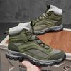 Men's large size lightweight mountaineering soft sole winter warm anti-slip wear-resistant casual sports cotton boots