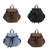 Denim Canvas Backpack For Travel And Adjustable Straps For Casual Use